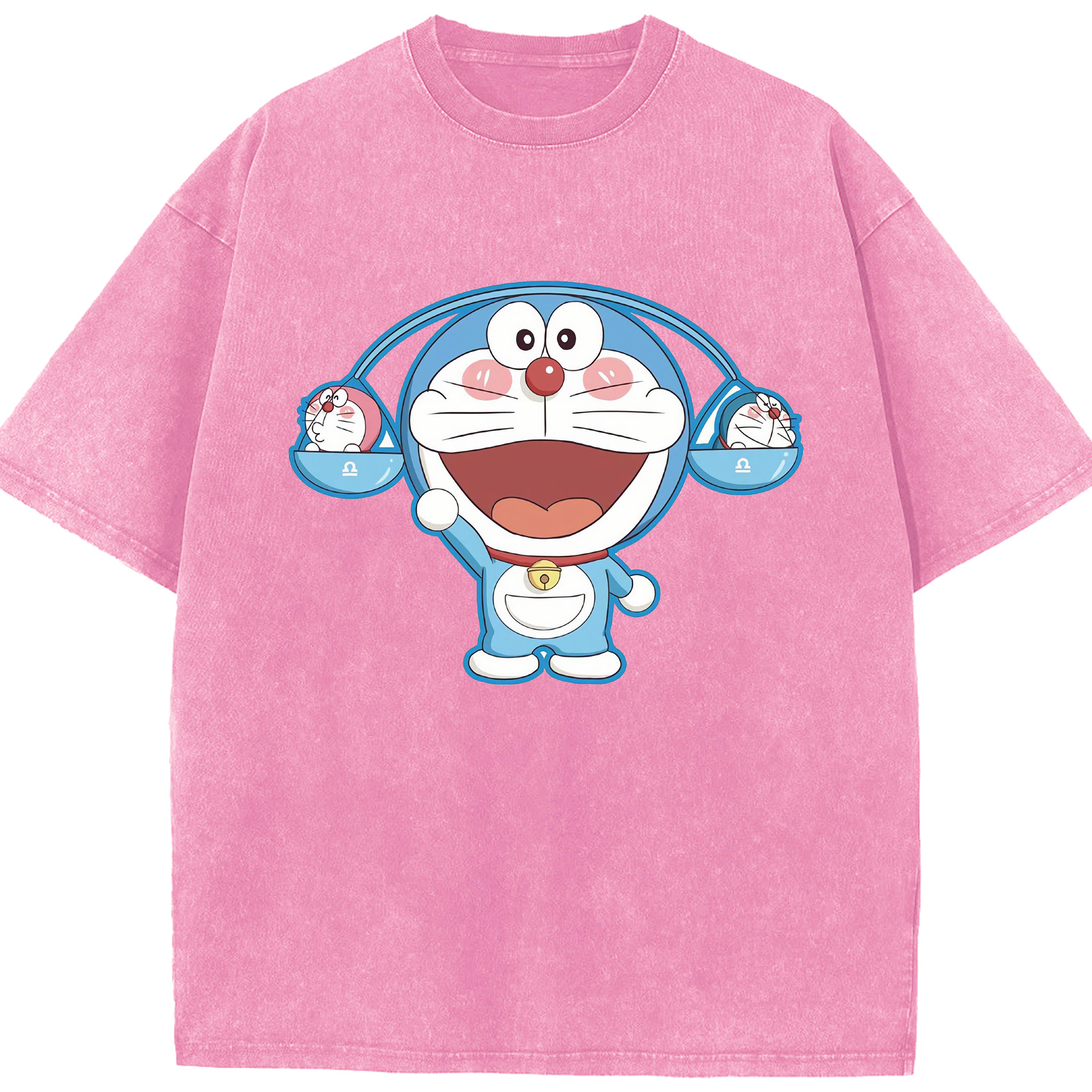 （画像用） ドラえもん Doraemon 綿100% ヴィンテージ風 半袖Tシャツ（フロントプリント）